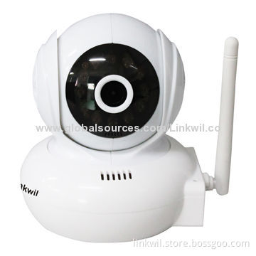 Baby Monitor with 1,280 x 720 Pixels, Supports Pan/Tilt, Night Vision, Micro SD card and 2-way Audio